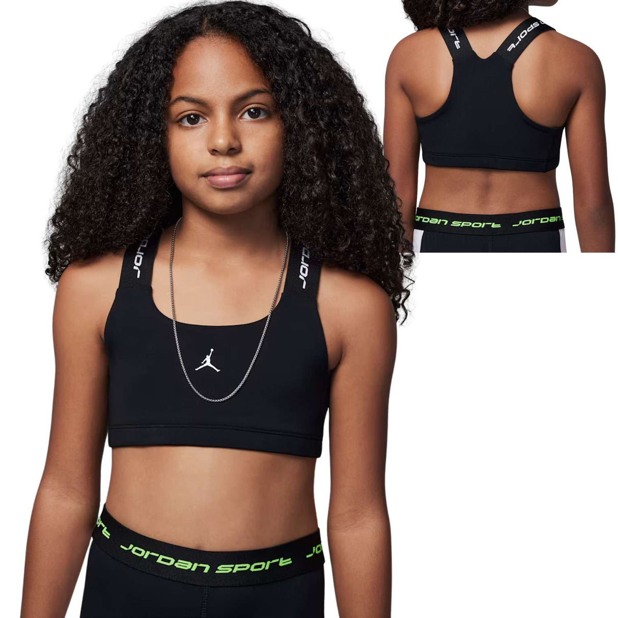 REGGISENO RAGAZZE JORDAN 45G016 023 DRI FIT NERO