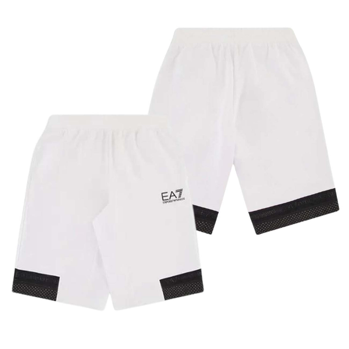 PANTALONCINO BAMBINI ARMANI EA7 E24 3DBS56 BJ05Z 1100 BIANCO