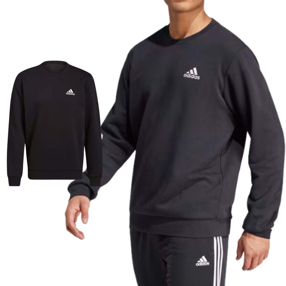 FELPA ADIDAS GV5295 ESSENTIALS COTONE FELPATO