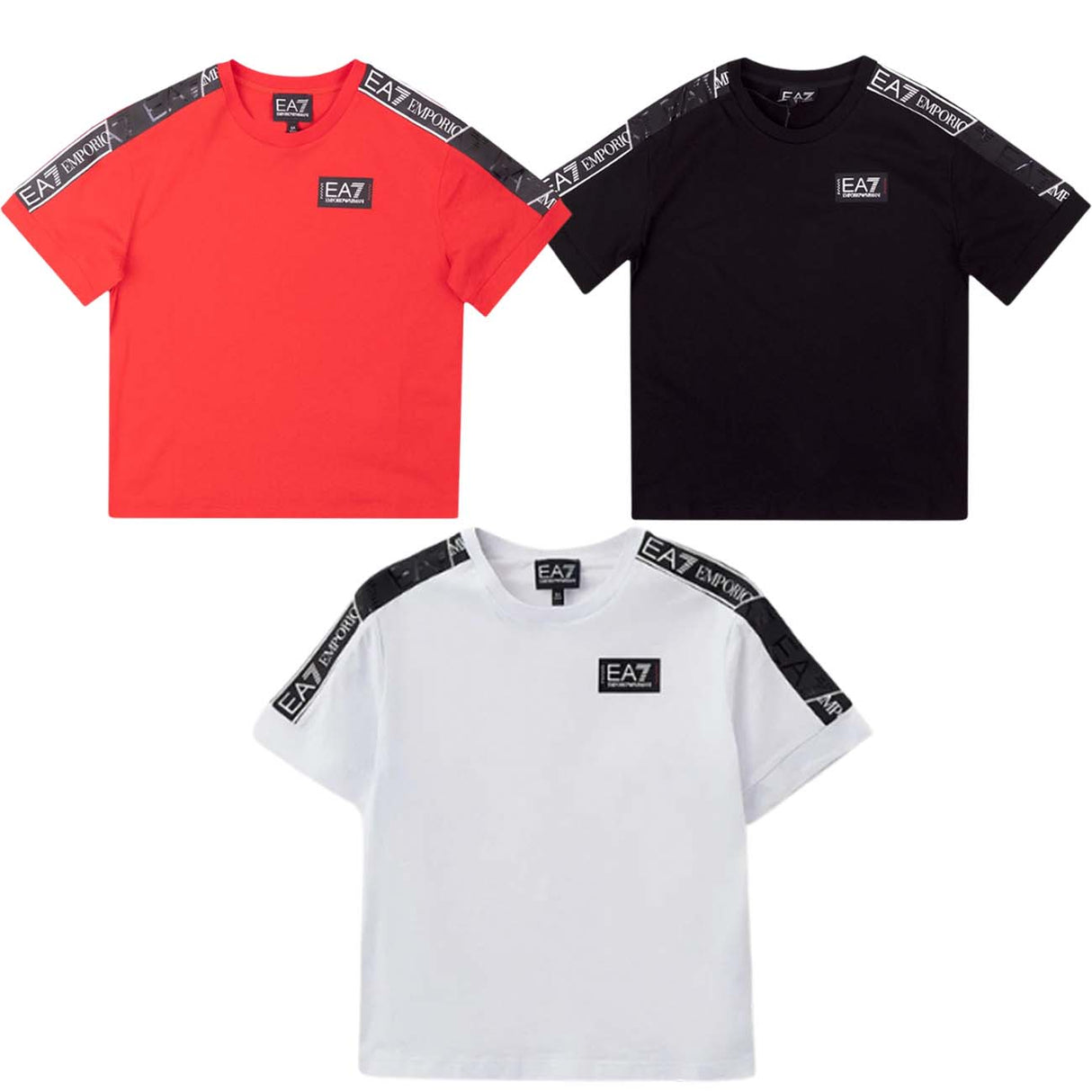 T-SHIRT RAGAZZI ARMANI EA7 3RBT56 BJ02Z COTONE