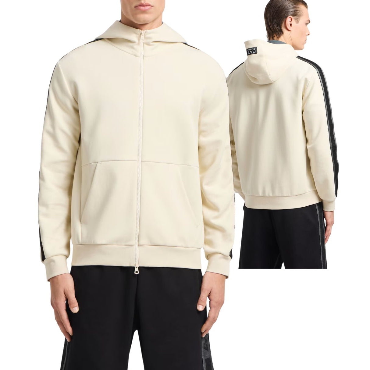 FELPA ARMANI EA7 E25 7M000142 U1079 COTONE BEIGE