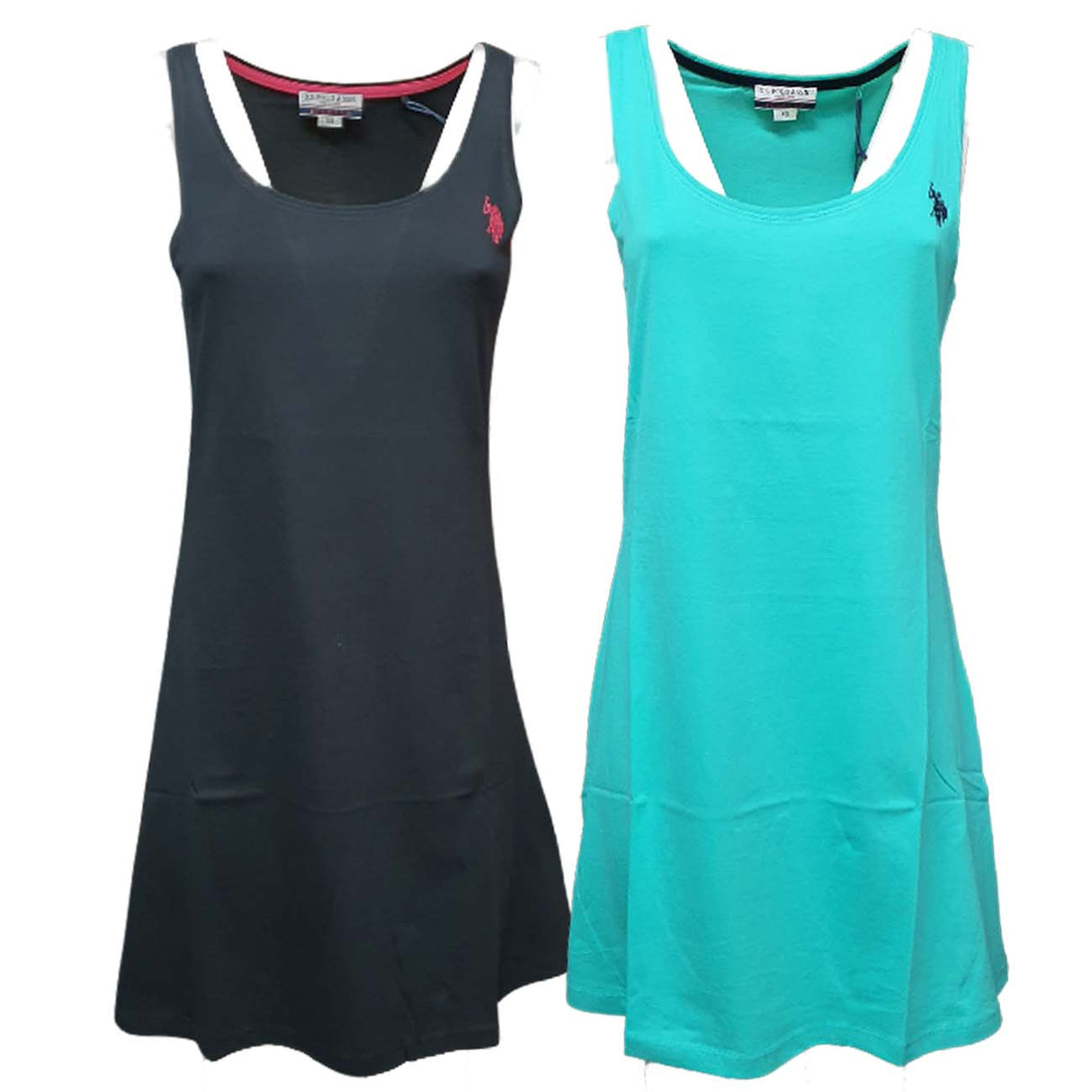 VESTITO DONNA US POLO 66029 50313 SENZA MANICHE COTONE