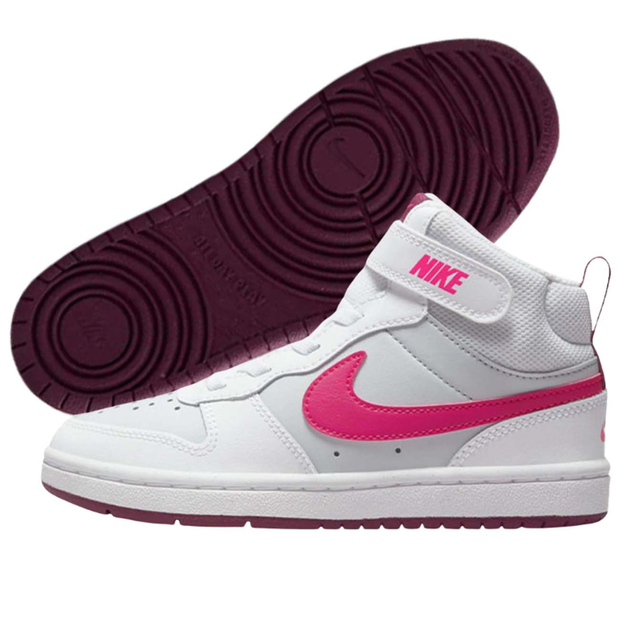 NIKE SHOE BOYS CD7783 006 COURT BOROUGH MID 2 PSV