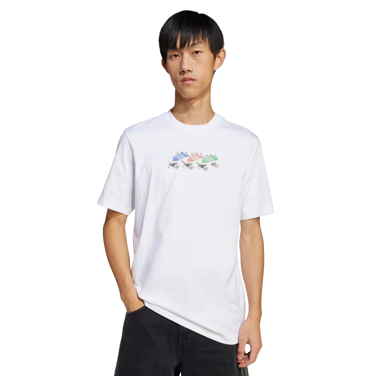 T-SHIRT ADIDAS JD0706 ORIGINALS BIANCO COTONE
