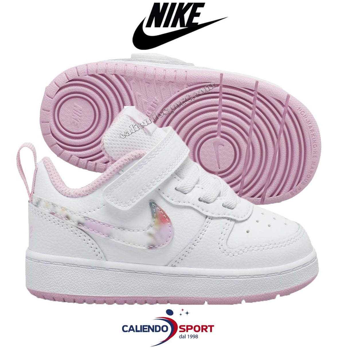 NIKE KIDS SHOES CZ6614 100 COURT BOROUGH LOW 2