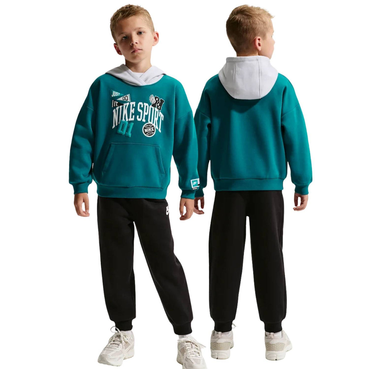 TUTA NIKE RAGAZZI 86P214 023 ESSENTIALS COTONE GARZATO