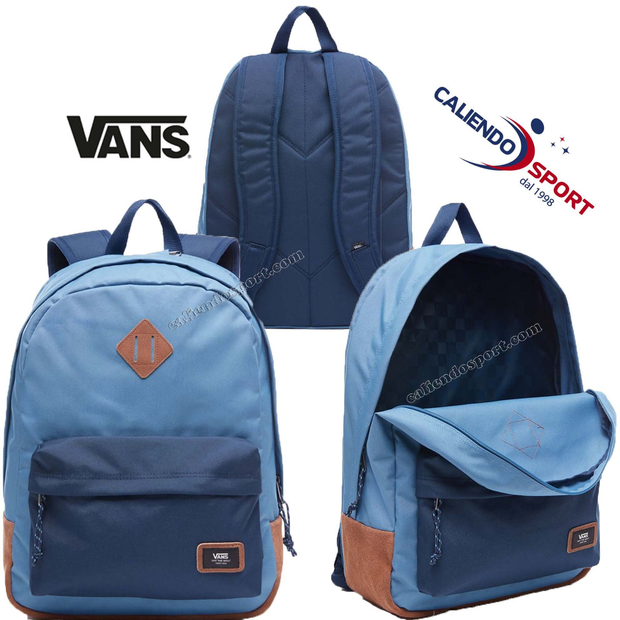 ZAINO VANS OLD SKOOL PLUS UOMO DONNA SCUOLA TEMPO LIBERO