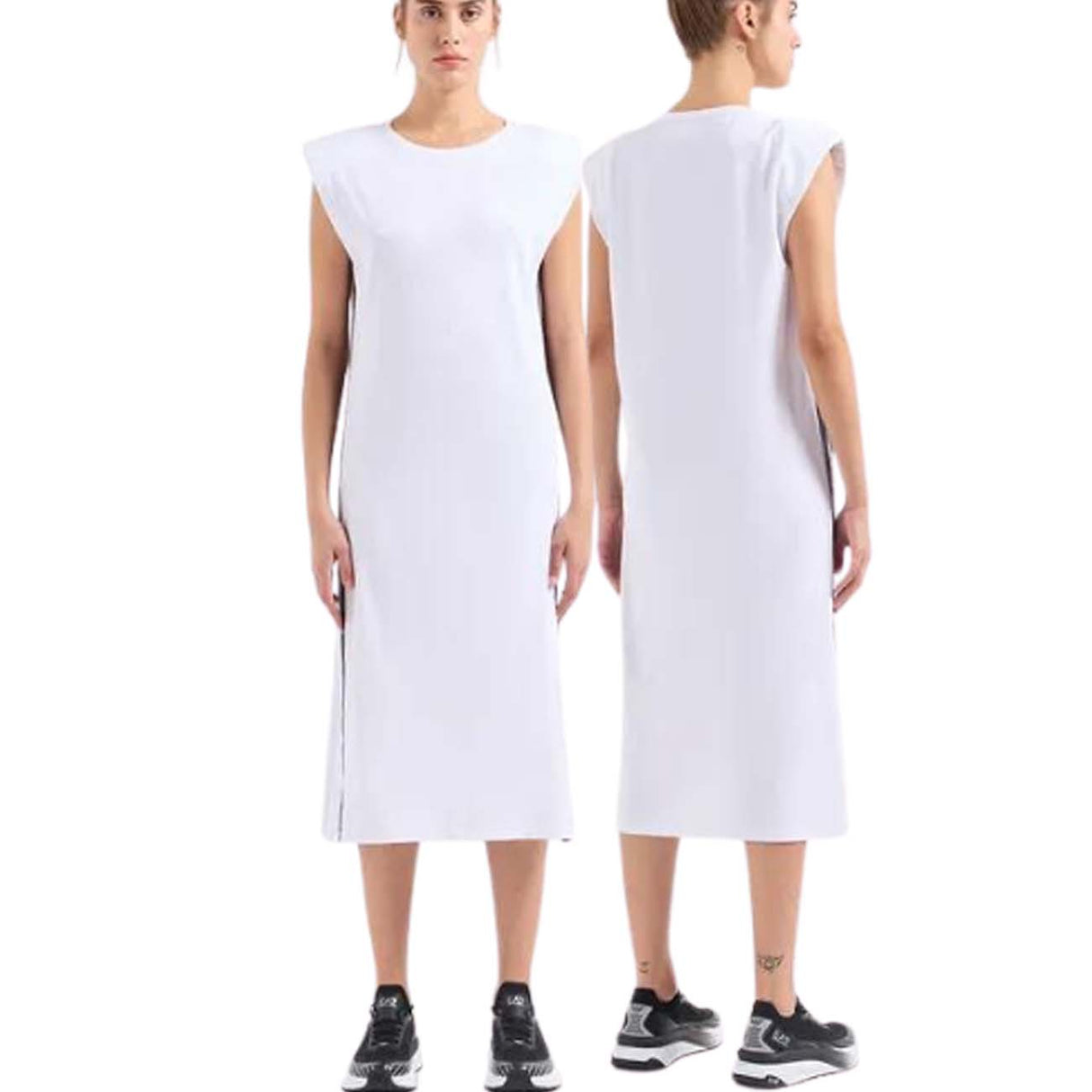 VESTITO ARMANI EA7 E24 3DTA61 TJ6SZ 1100 BIANCO