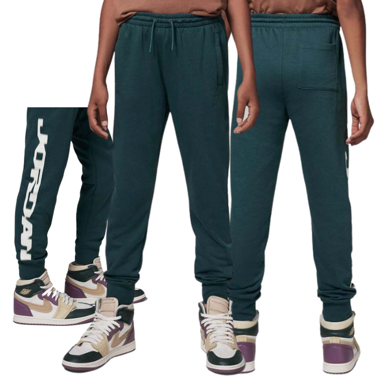 PANTALONE RAGAZZI JORDAN 95D387 EI8 ESSENTIALS COTONE GARZATO