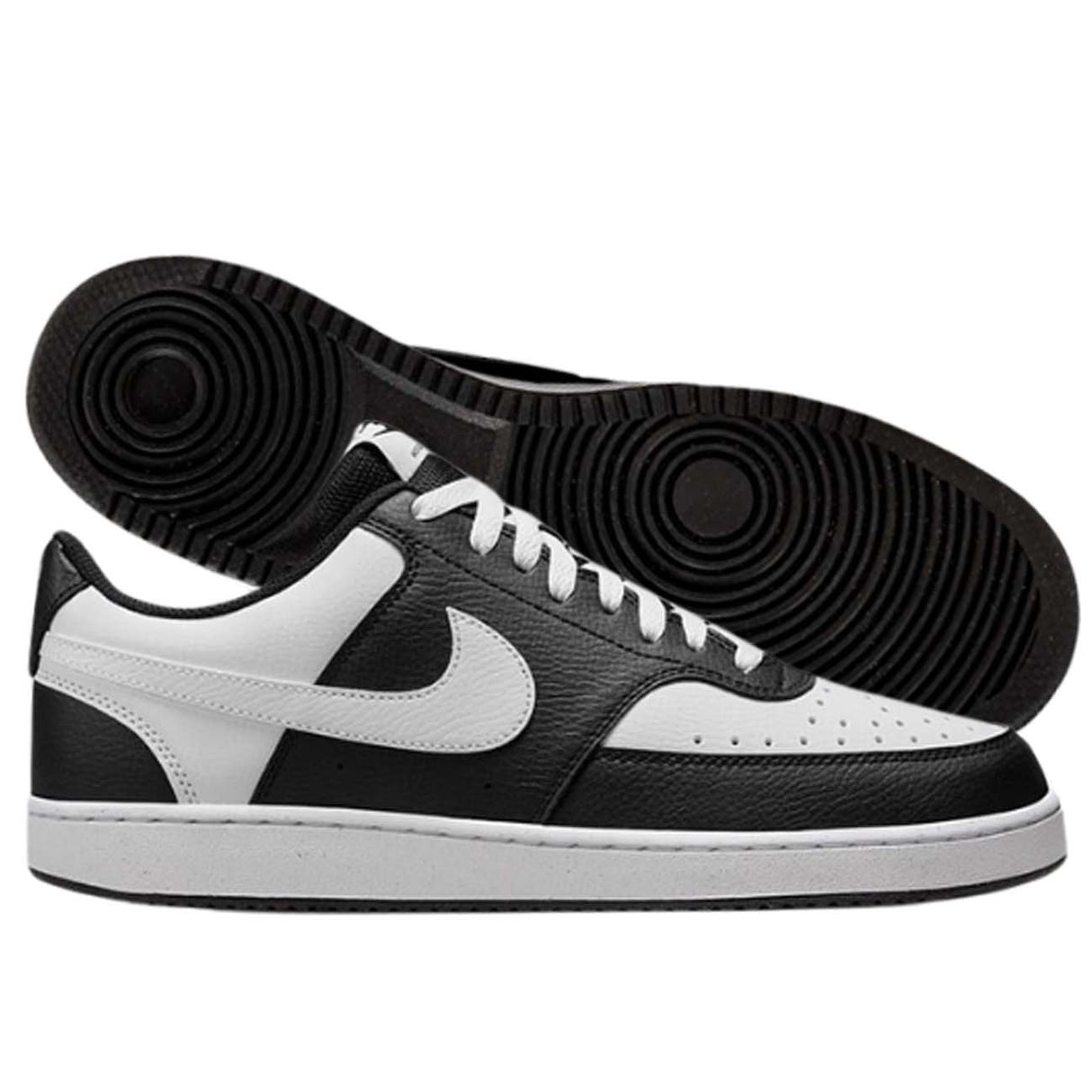 SCARPA NIKE HM9862 001 COURT VISION LOW BIANCO NERO