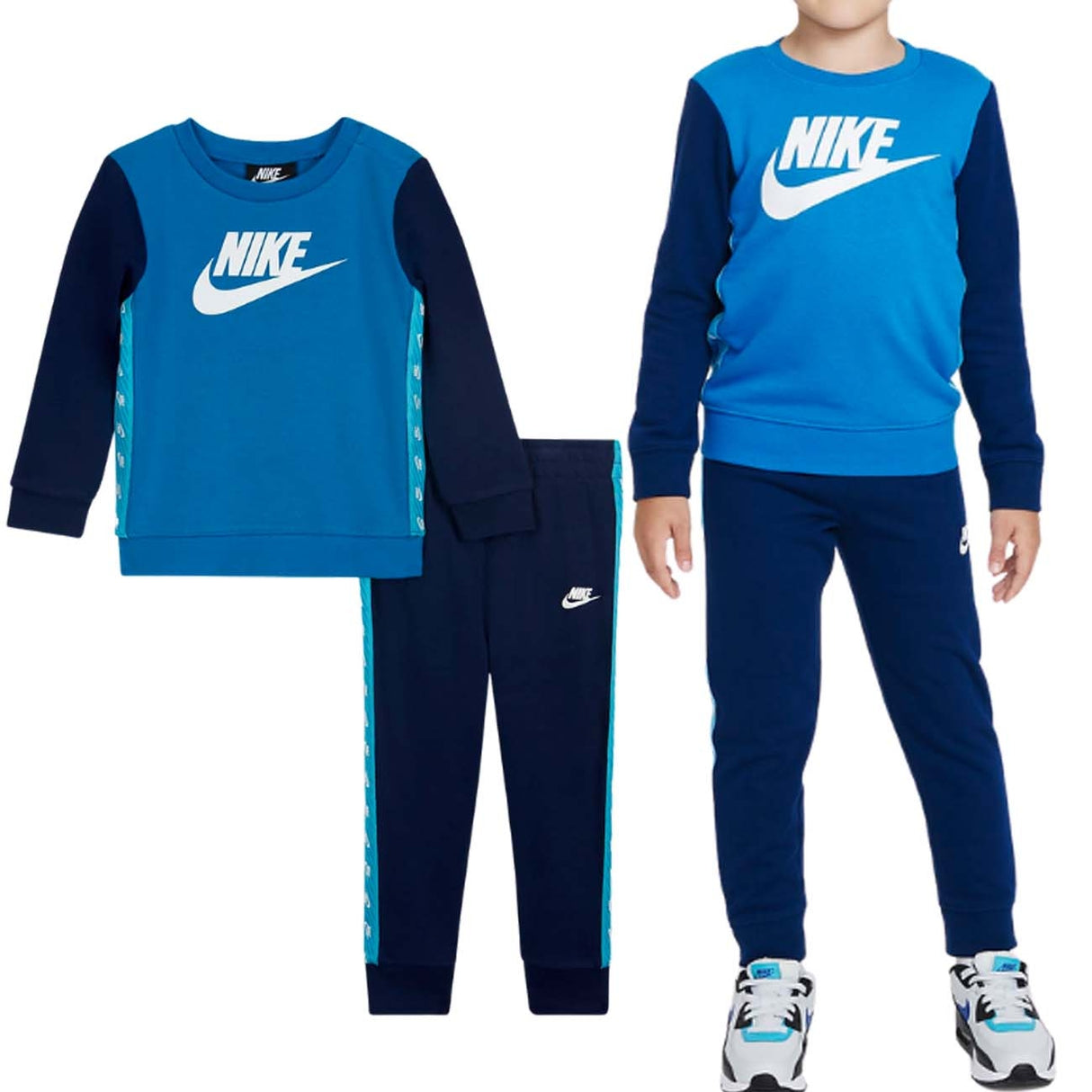 TUTA NIKE BAMBINI 86I120 66I120 FELPA + PANTALONE