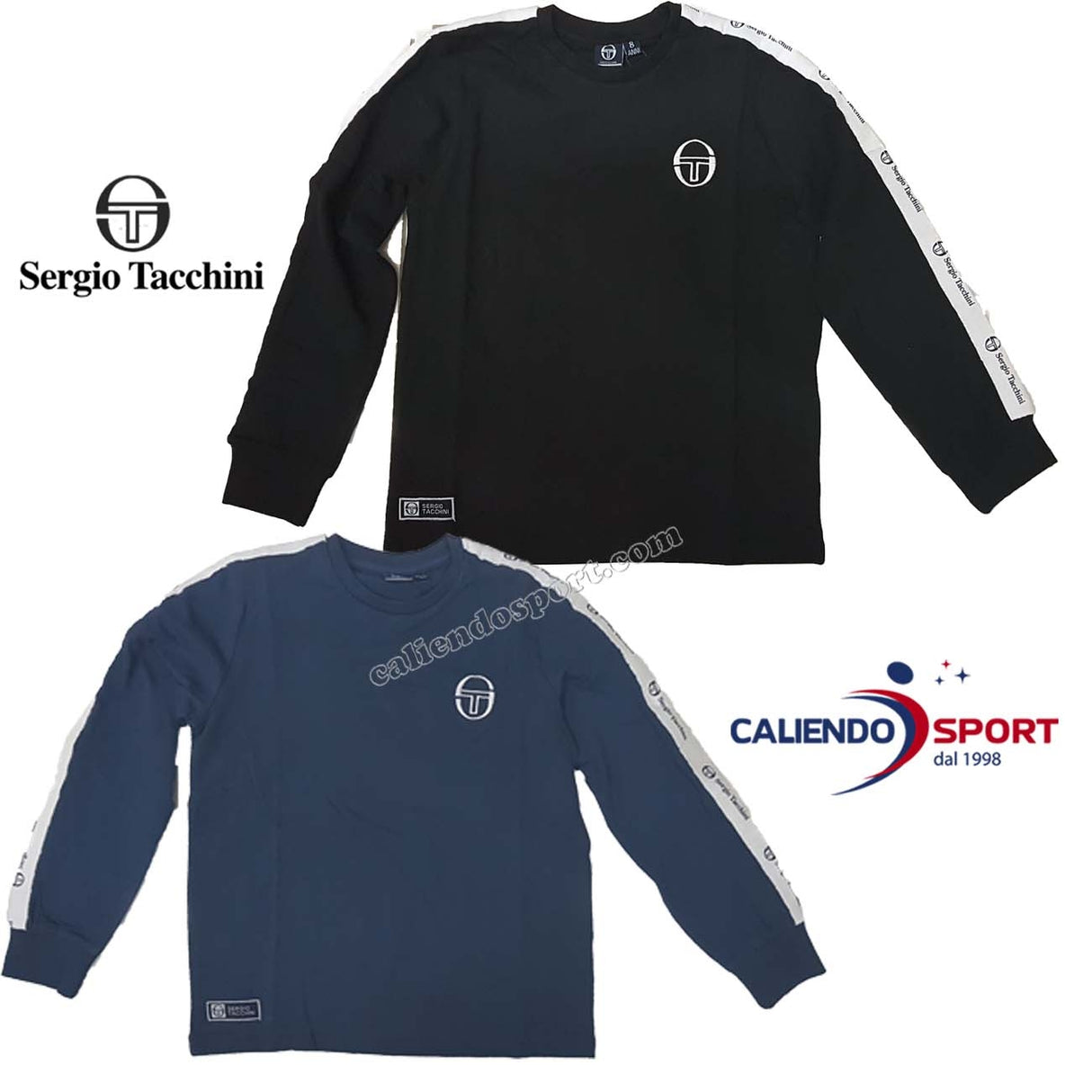 T-SHIRT À MANCHES LONGUES EN COTON SERGIO TACCHINI 3031M0075T
