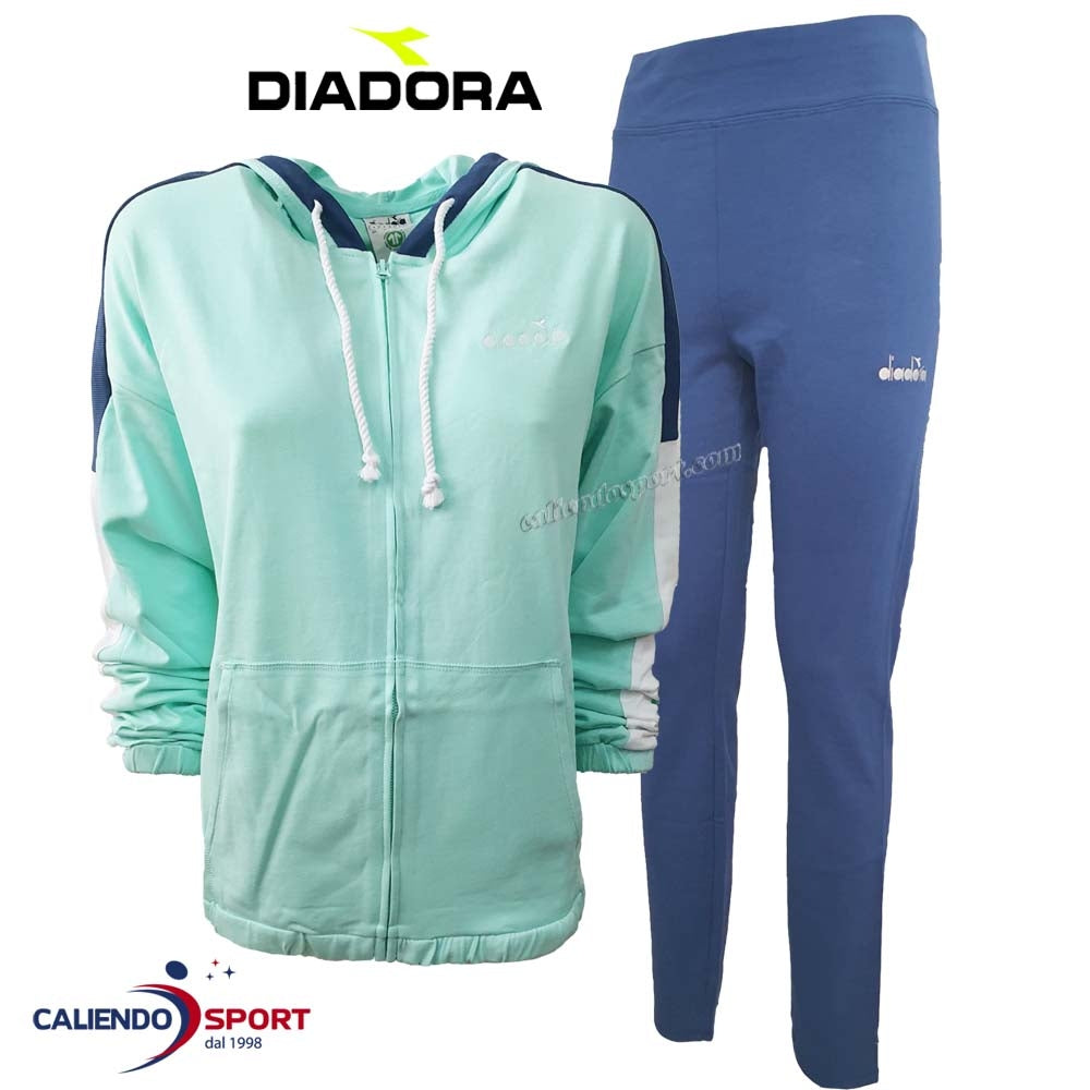 TUTA DIADORA DONNA 177114 COTONE HOODIE CORE