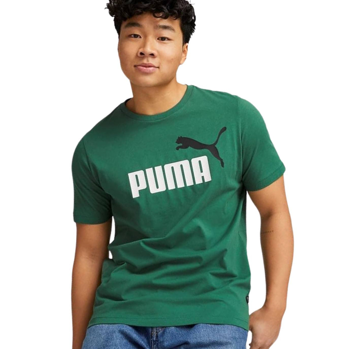 T-SHIRT PUMA 586759 86 GRAFHIC VERDE SUMMER COTONE