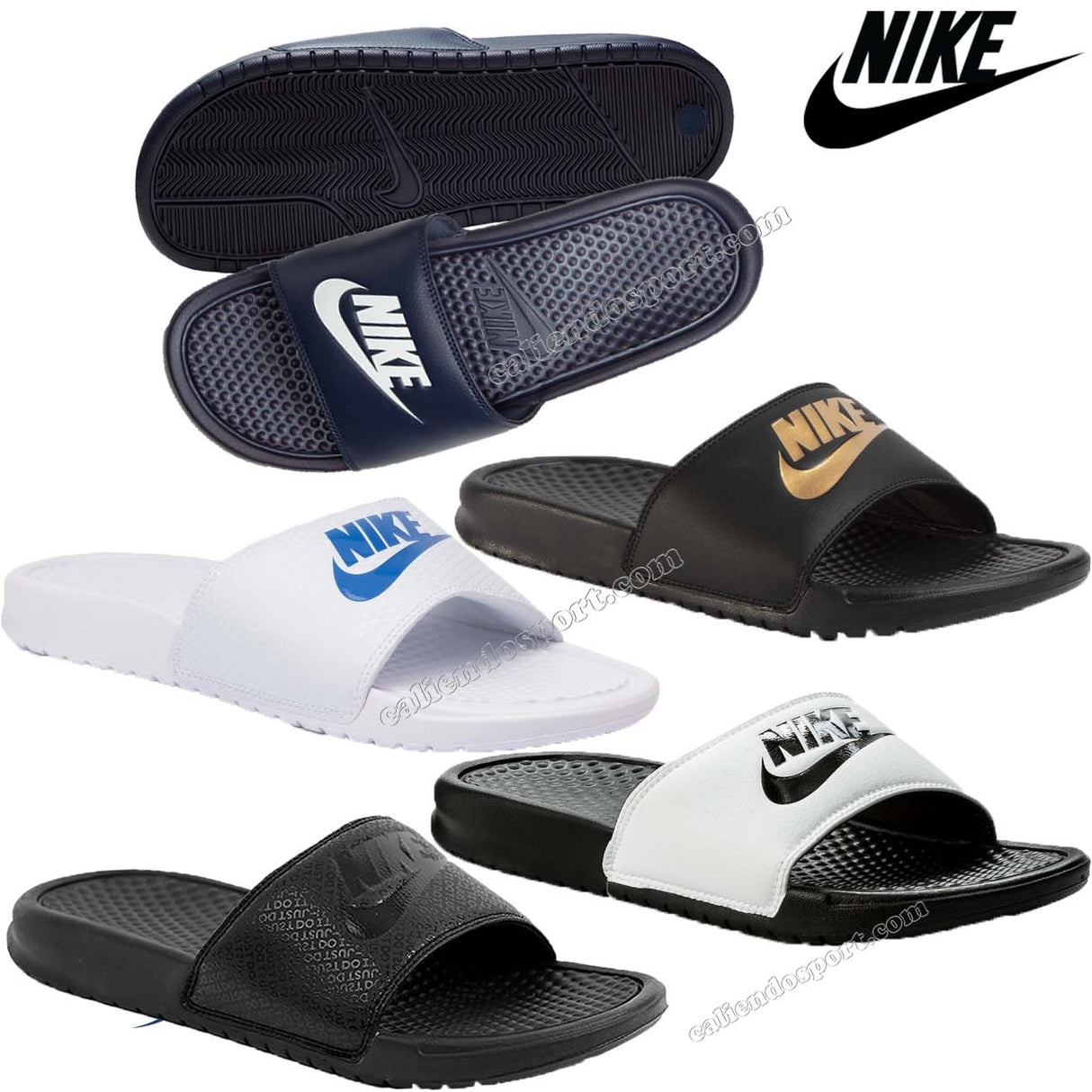 NIKE 343880 BENASSI SLIPPERS SANDALS