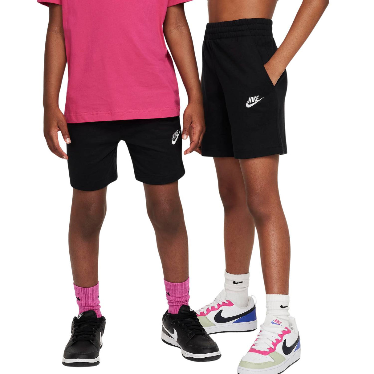 PANTALONCINO REAGAZZI NIKE FZ5512 010 COTONE NERO