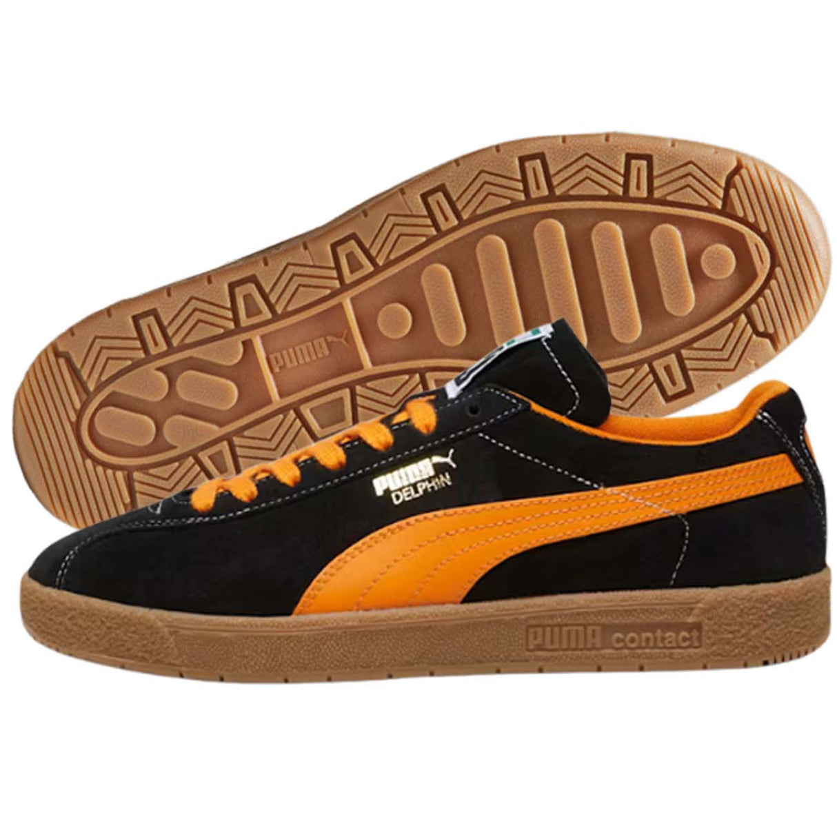 SCARPA PUMA 390685 08 DELPHIN NERO ARANCIO