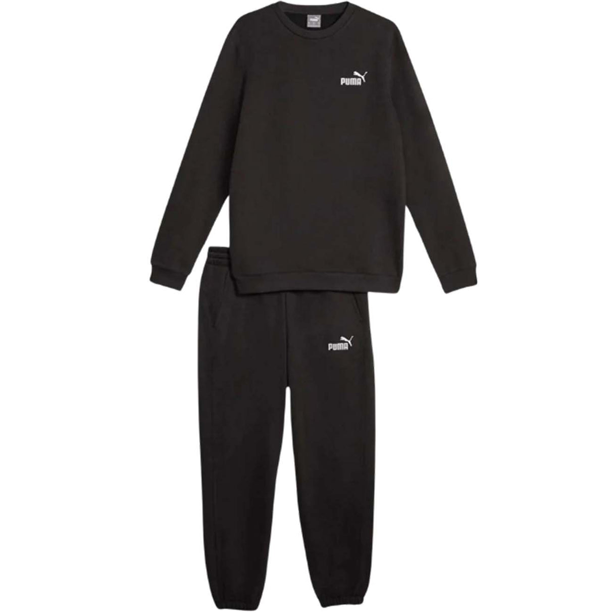 TUTA PUMA 670032 01 GOOD NERO COTONE FELPATO