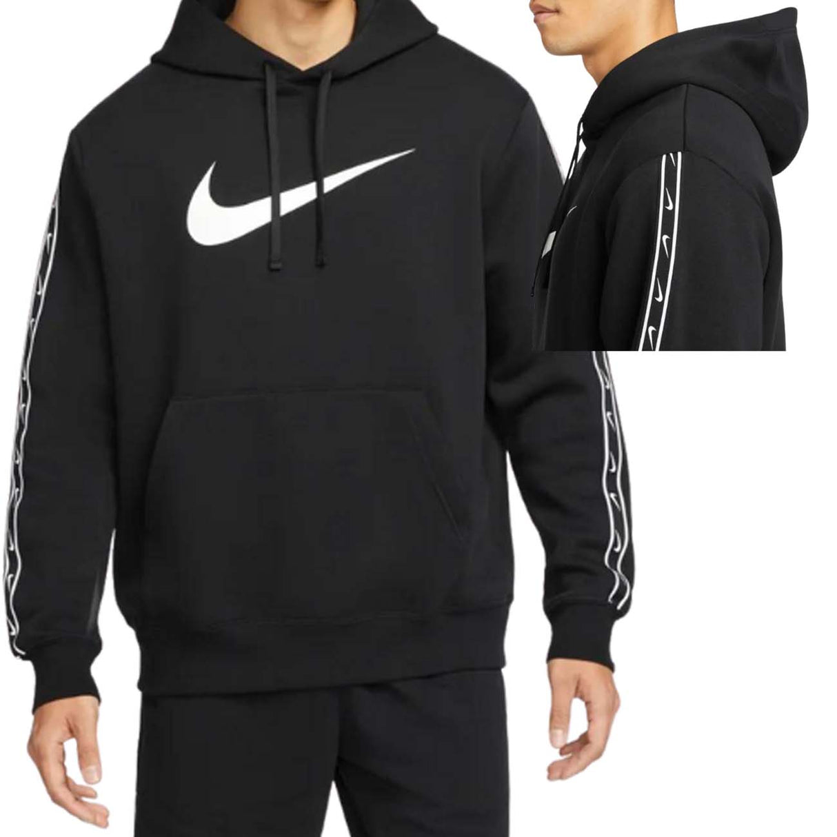 SWEAT-SHIRT NIKE DX2028 010 SPORTAWEAR REPEAT NOIR