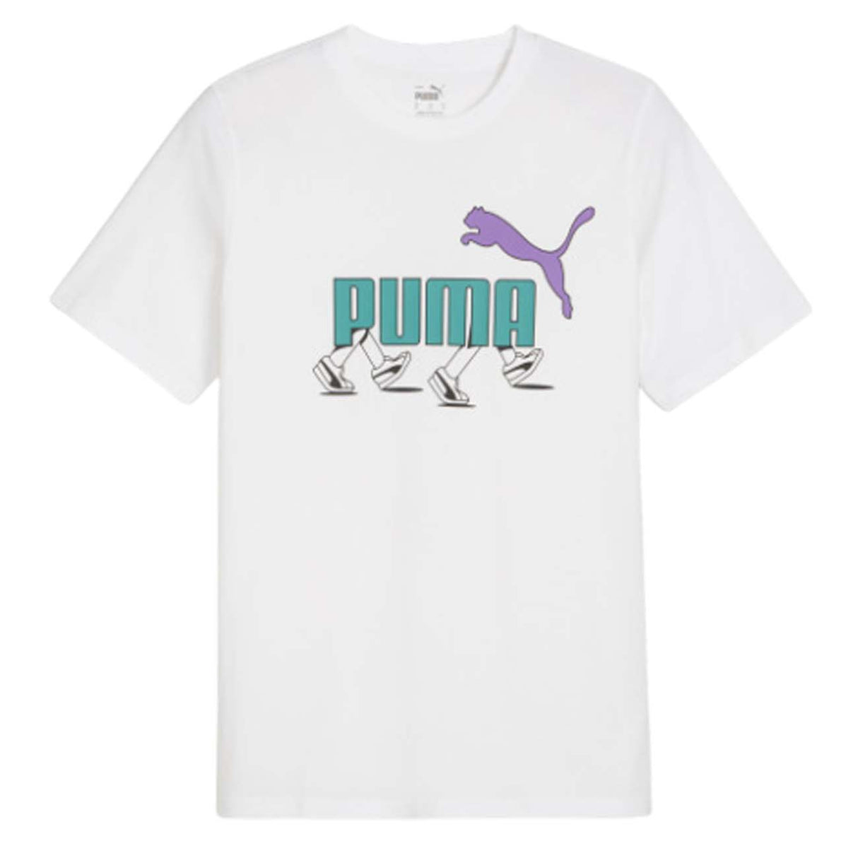 T-SHIRT PUMA 680178 02 GRAPHIC COTONE BIANCO