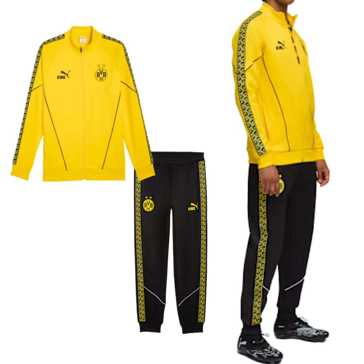 TUTA BORUSSIA DOURTMUND PUMA 781688 527082 GIACCA+PANTALONE
