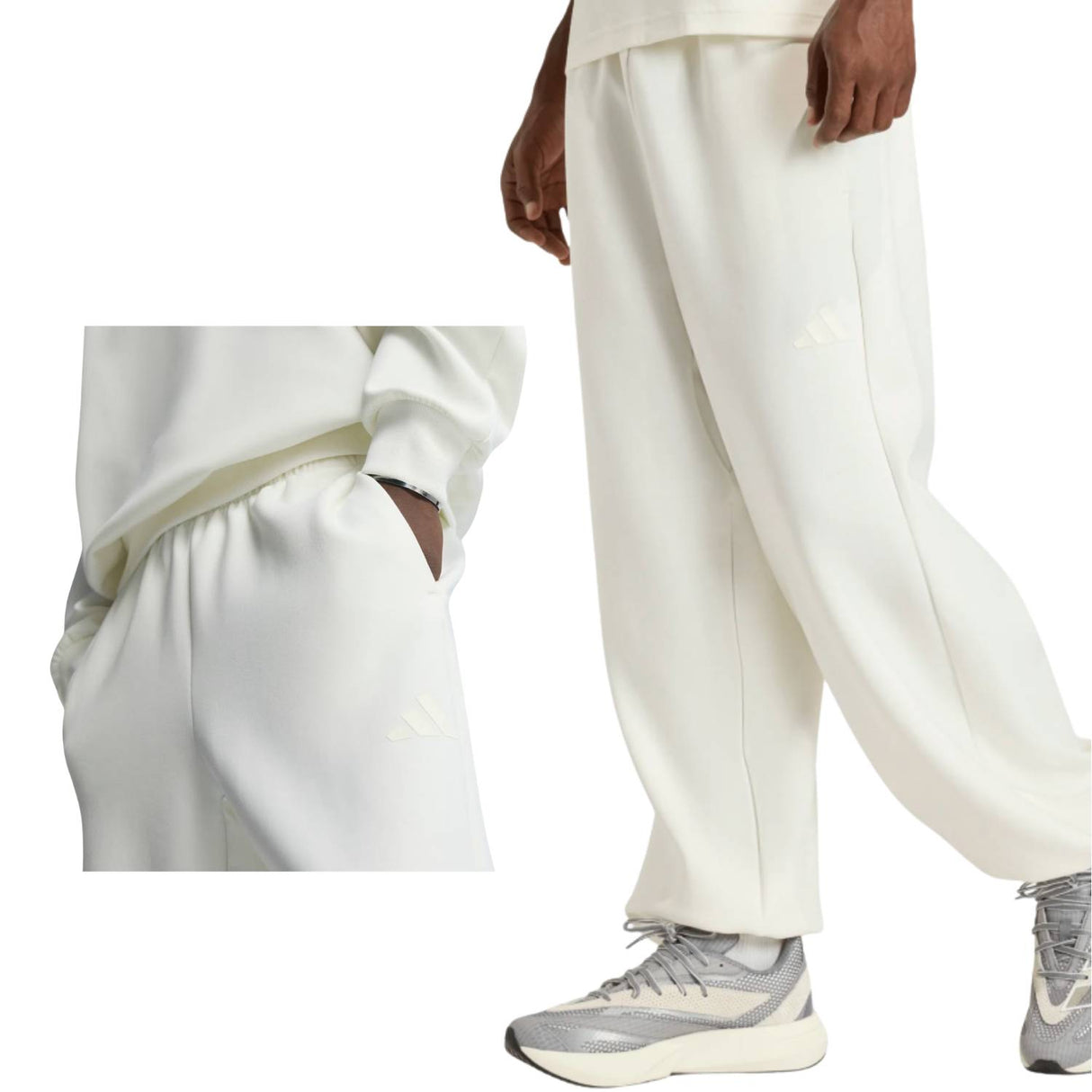 PANTALONE ADIDAS KF8574 SOFT LUX BIANCO