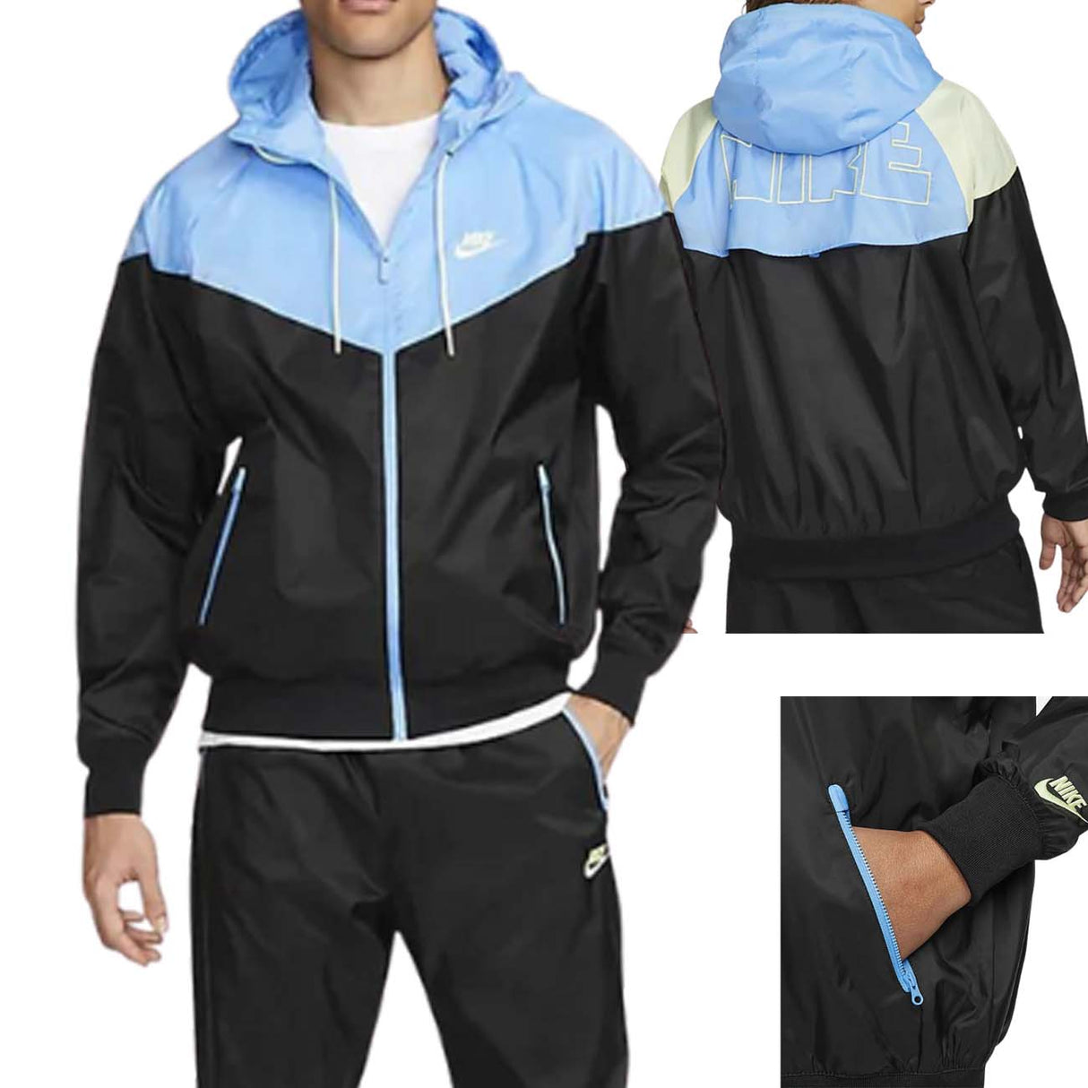 GIUBBOTTO NIKE DX0694 011 WINDRUNNER NERO