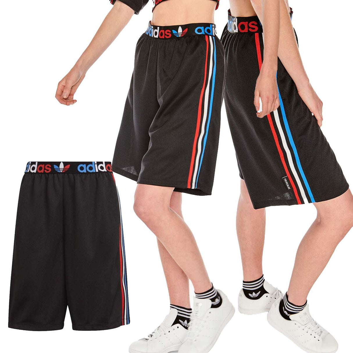 GONNA PANTALONE ADIDAS GN2934 TRICOLOR NERO