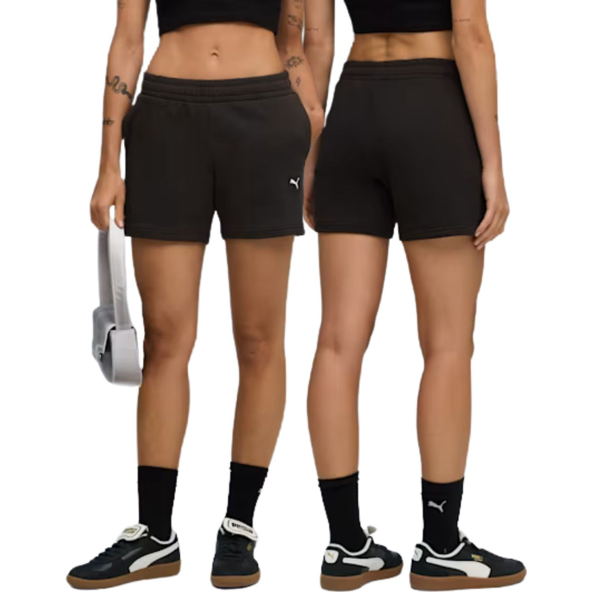 PANTALONCINO DONNA PUMA 685020-01 ESS ELEVATED NERO