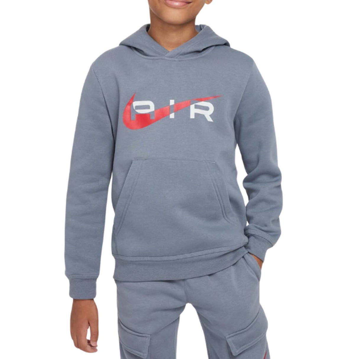 FELPA RAGAZZI NIKE FV2341 065 AIR PO COTONE FELPATO