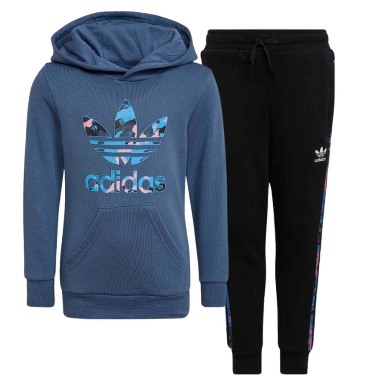 TUTA RAGAZZI ADIDAS HK0330 CAMO COTONE GARZATO