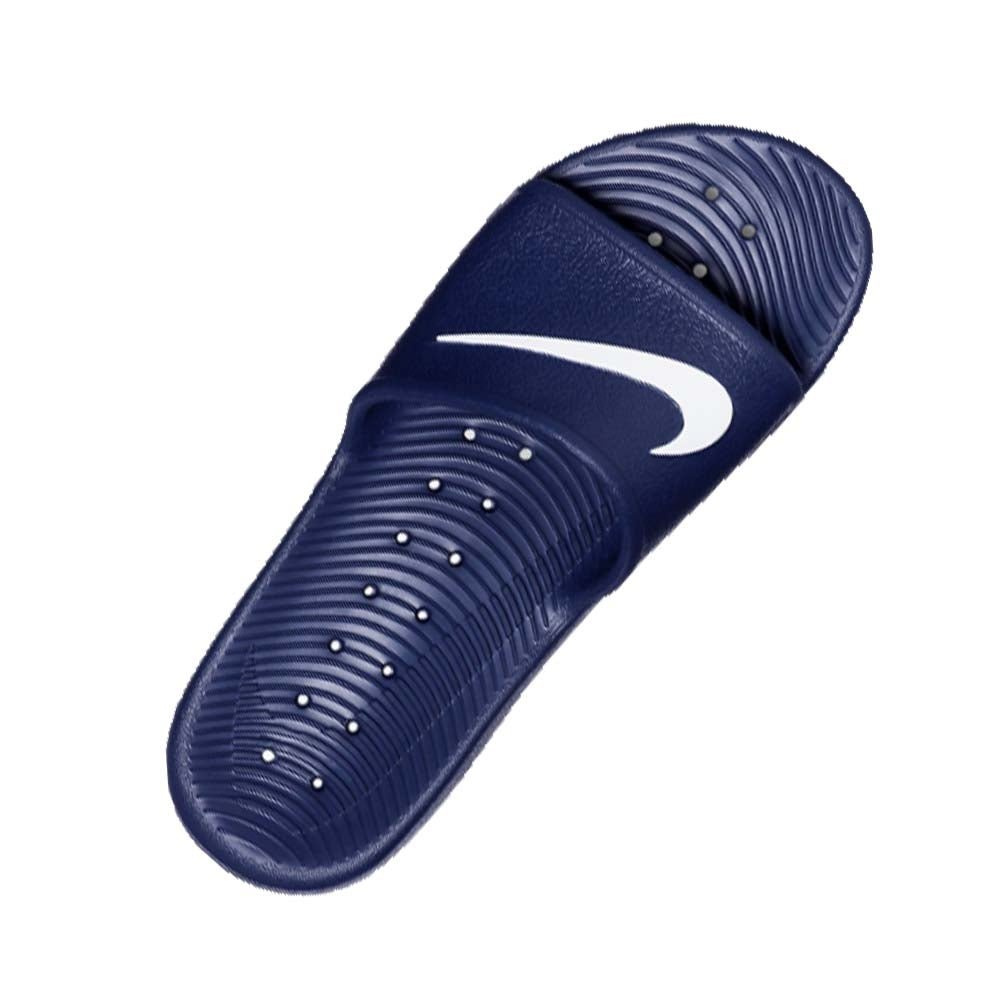 NIKE 832528 001 401 BLUE BLACK KAWA SHOWER SANDALS SLIPPERS