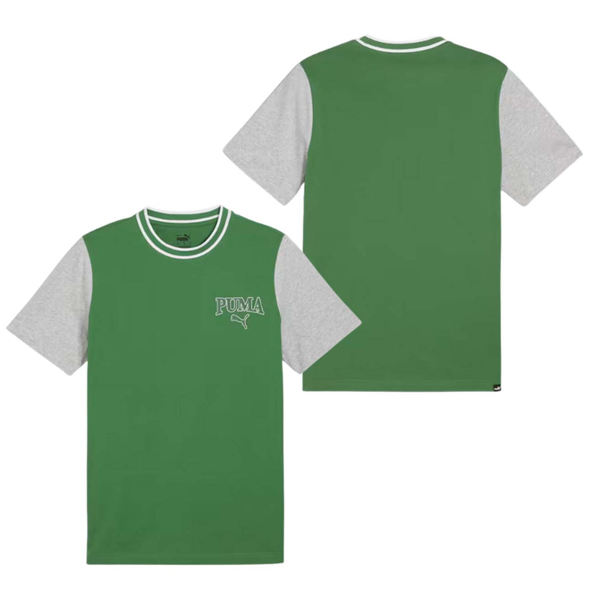 T-SHIRT PUMA 678968 05 SQUAD GRAPHIC VERT COTON