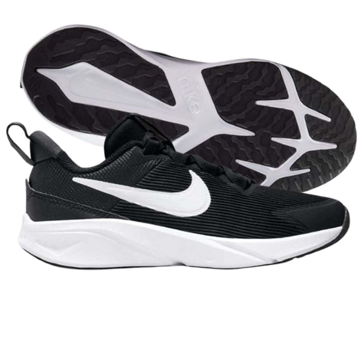 SCARPA NIKE BAMBINA DX7614 001 STAR RUNNER 4 NERO
