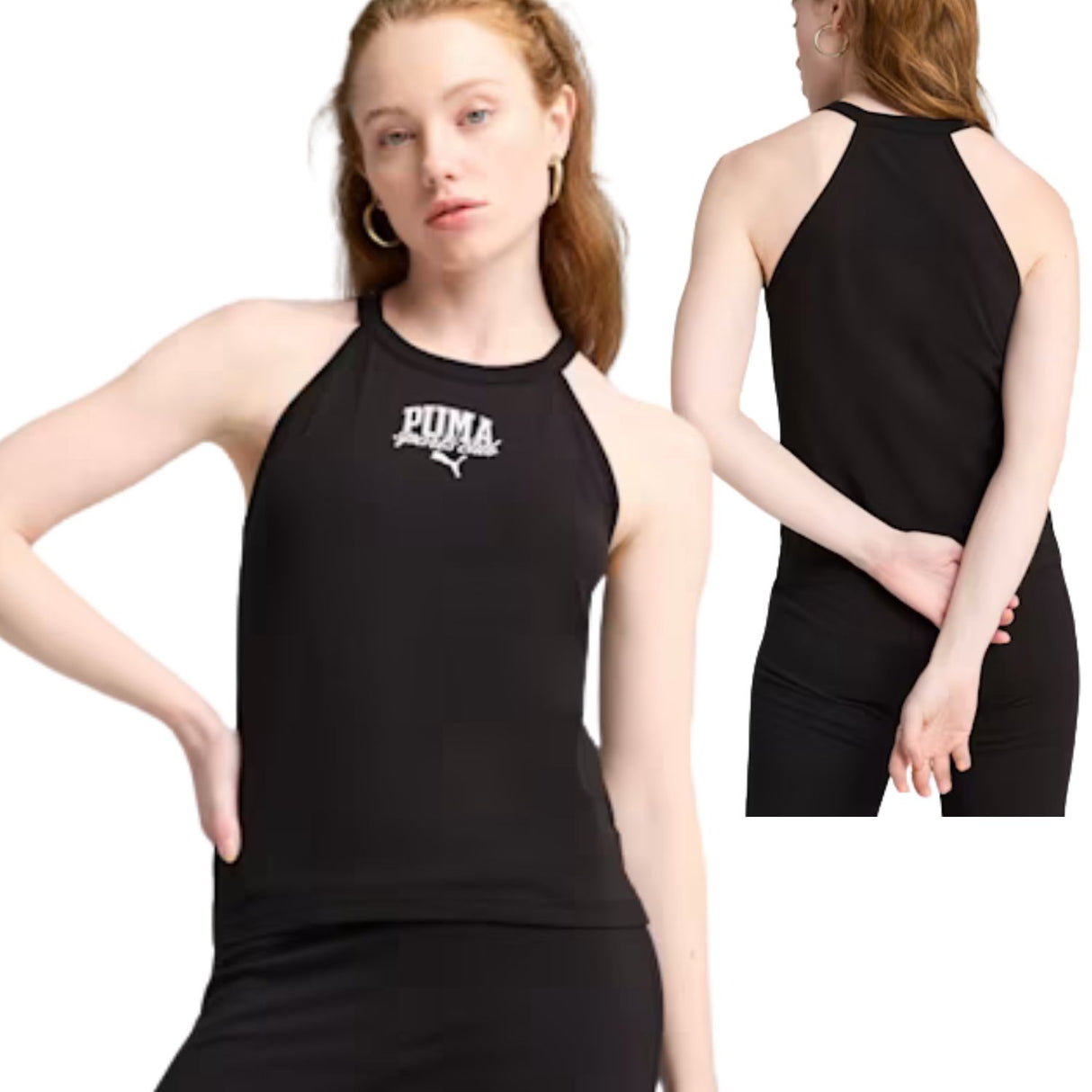 CANOTTA DONNA PUMA 685040-01 SLIM COTONE NERO