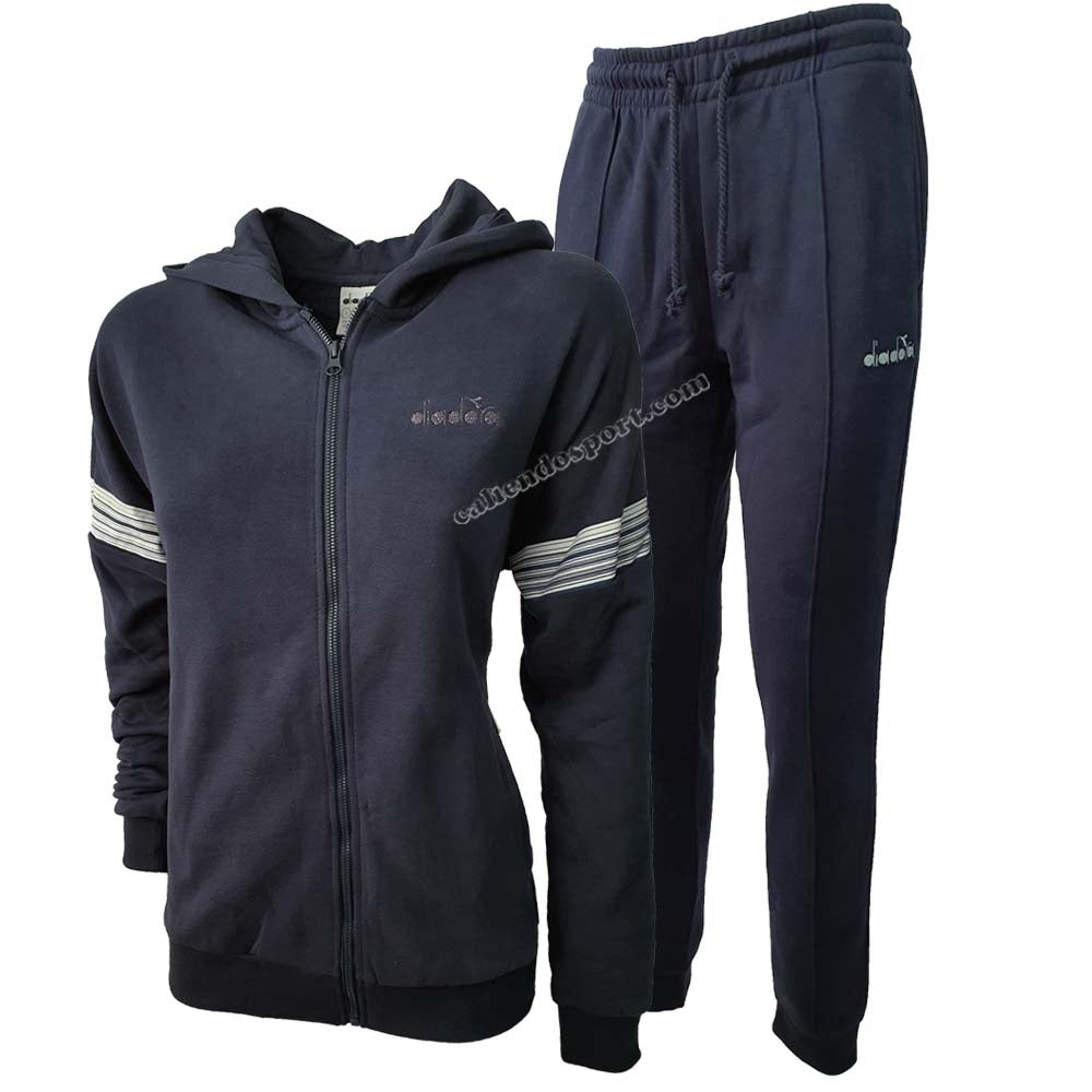 TUTA DIADORA DONNA 176483 L.HD CUFF SUIT FELPATA