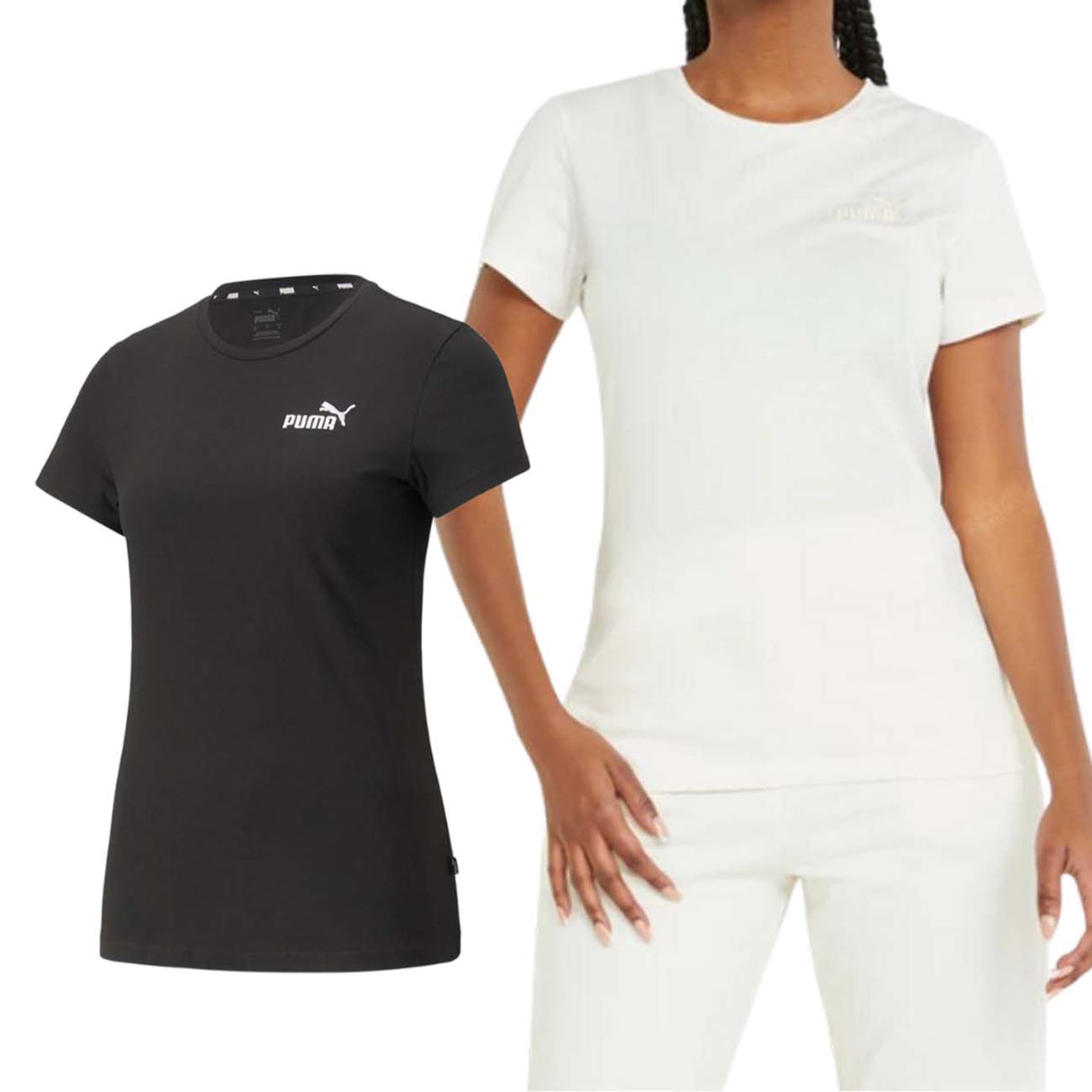 T-SHIRT POUR FEMMES PUMA 848331 ESS BRODERIE