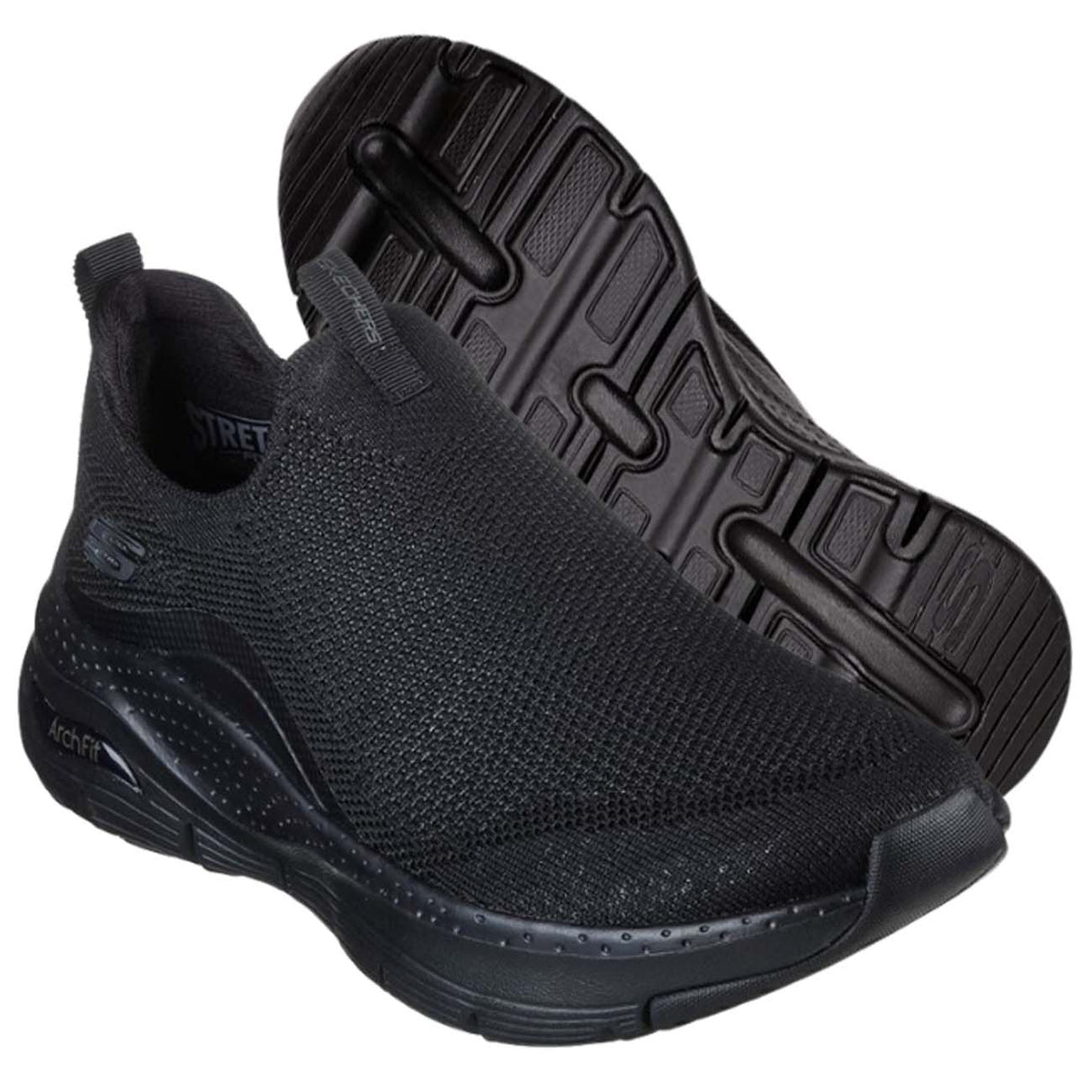 SCARPA DONNA SKECHERS 149776 BBK ARCH FIT NERO