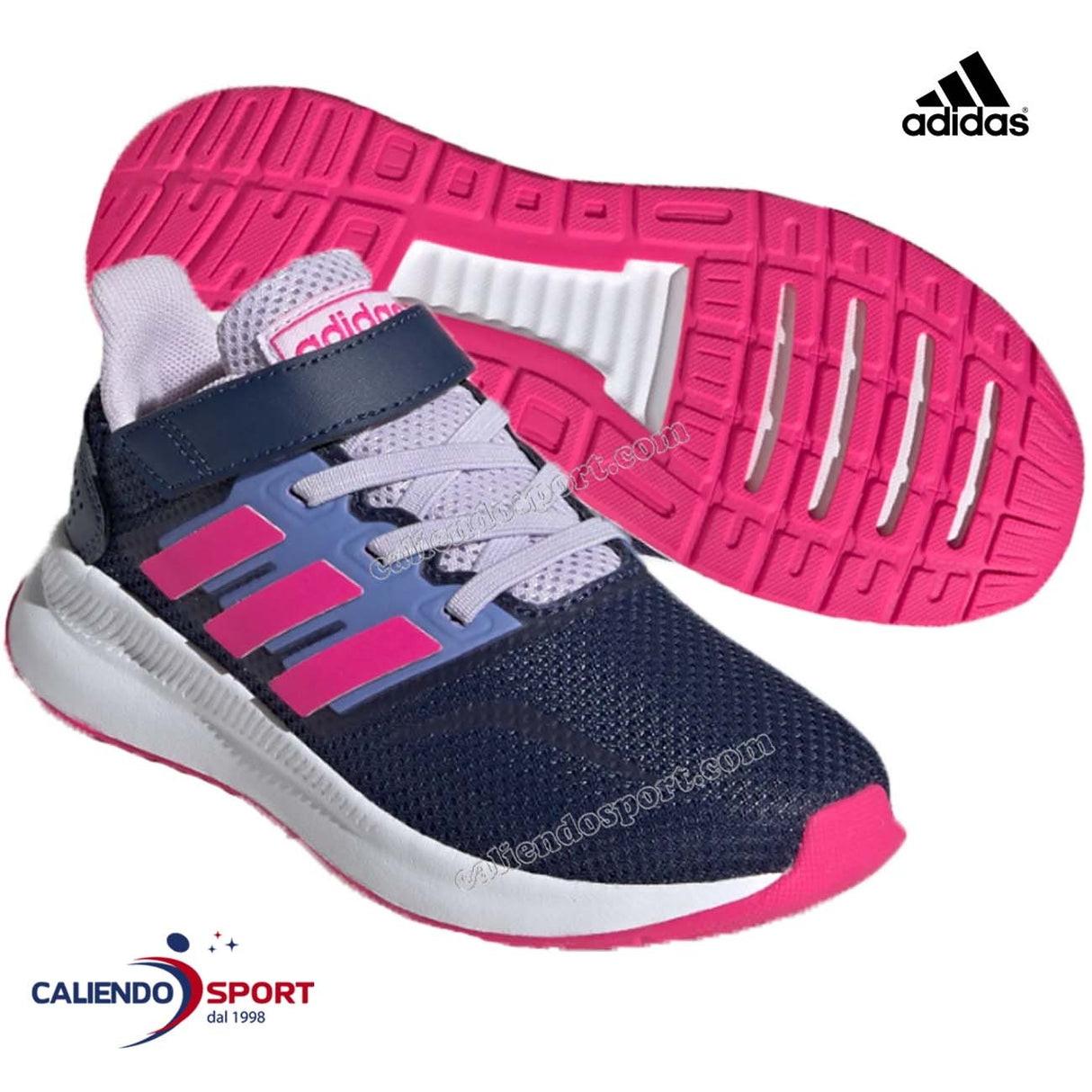CHAUSSURES ADIDAS FILLE EG6148 RUN FALCON BLEU ROSE