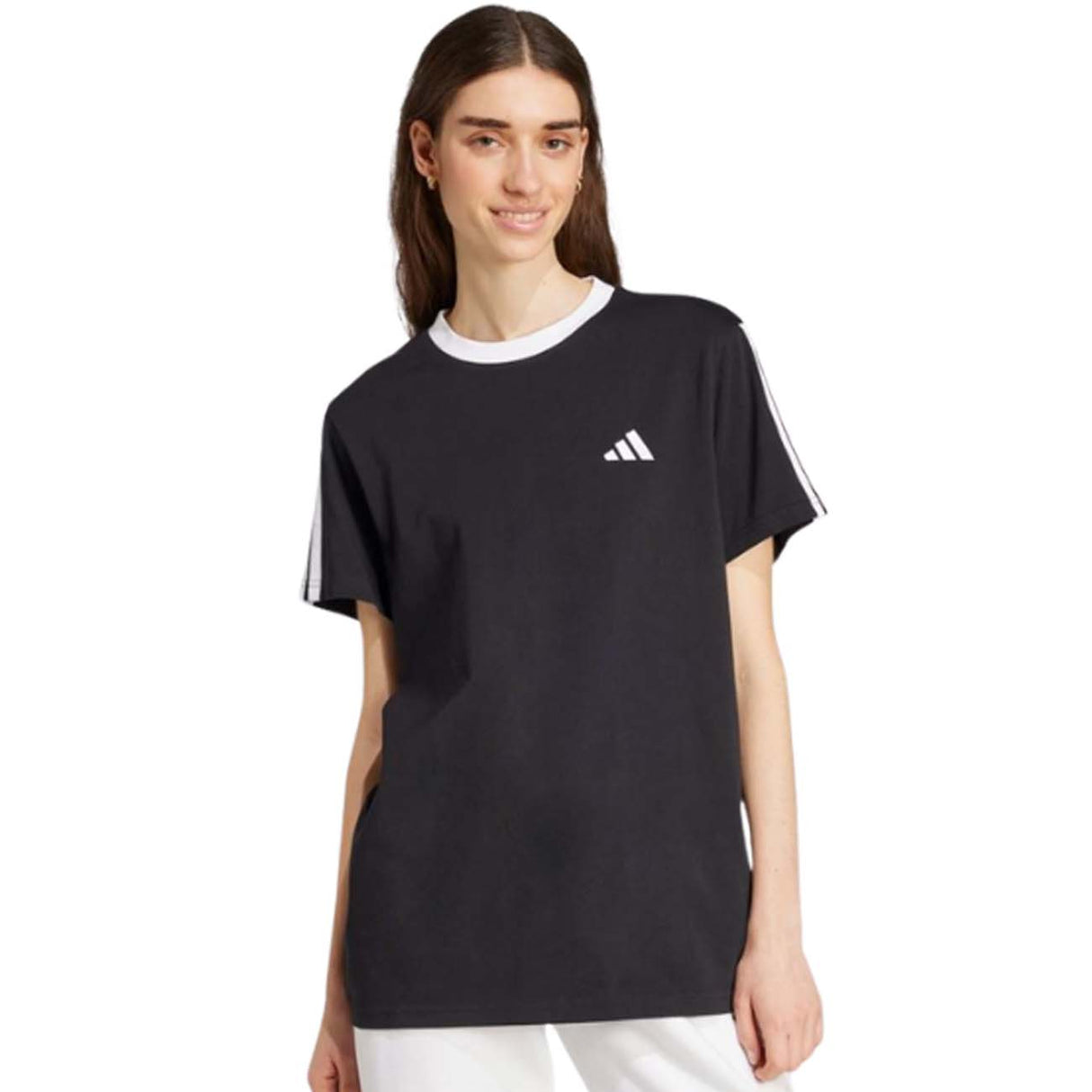 T-SHIRT DONNA ADIDAS JV6762 COTONE NERO