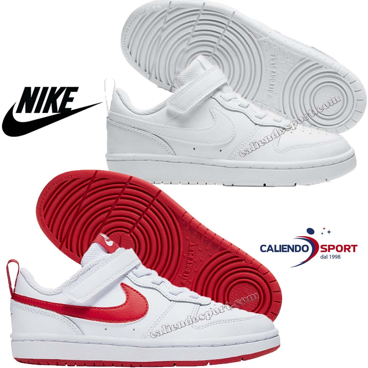 NIKE KIDS SHOES BQ5451 100 103 COURT BOROUGH LOW 2 PSV