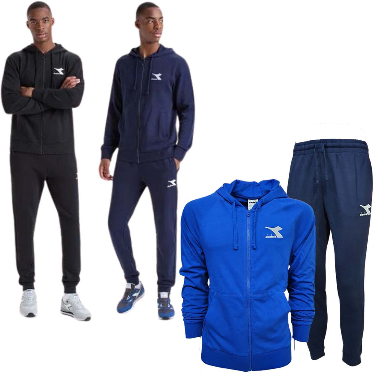 TUTA DIADORA 180369 SPORT COTONE GARZATO CAPPUCCIO