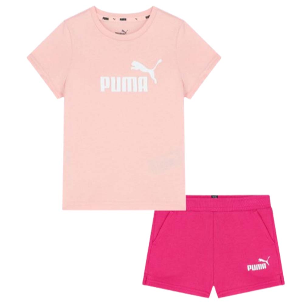 COMPLETO BAMBINA PUMA 846936 PANTALONCINO+T-SHIRT COTONE