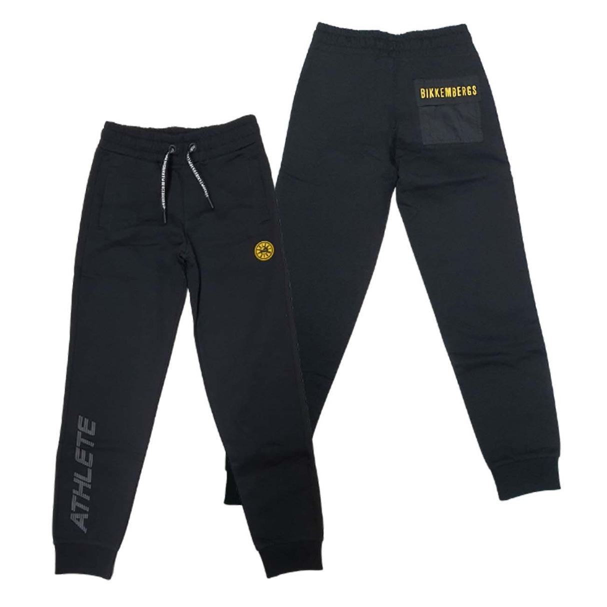 PANTALONE RAGAZZI BIKKEMBERGS BK0423 BLU COTONE FELPATO