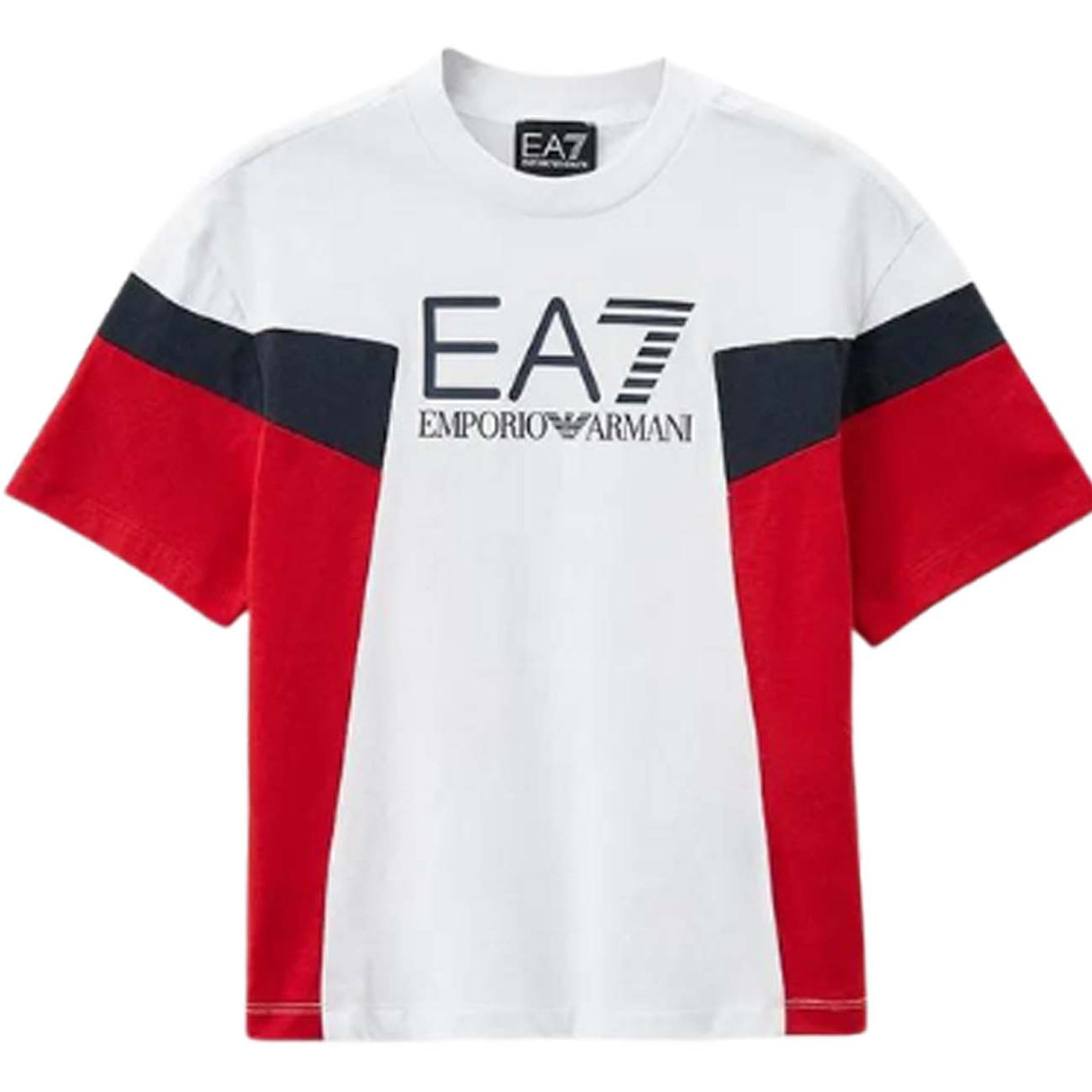 T-SHIRT BAMBINI ARMANI EA7 E24 3DBT66 BJ02Z 0100 BIANCO
