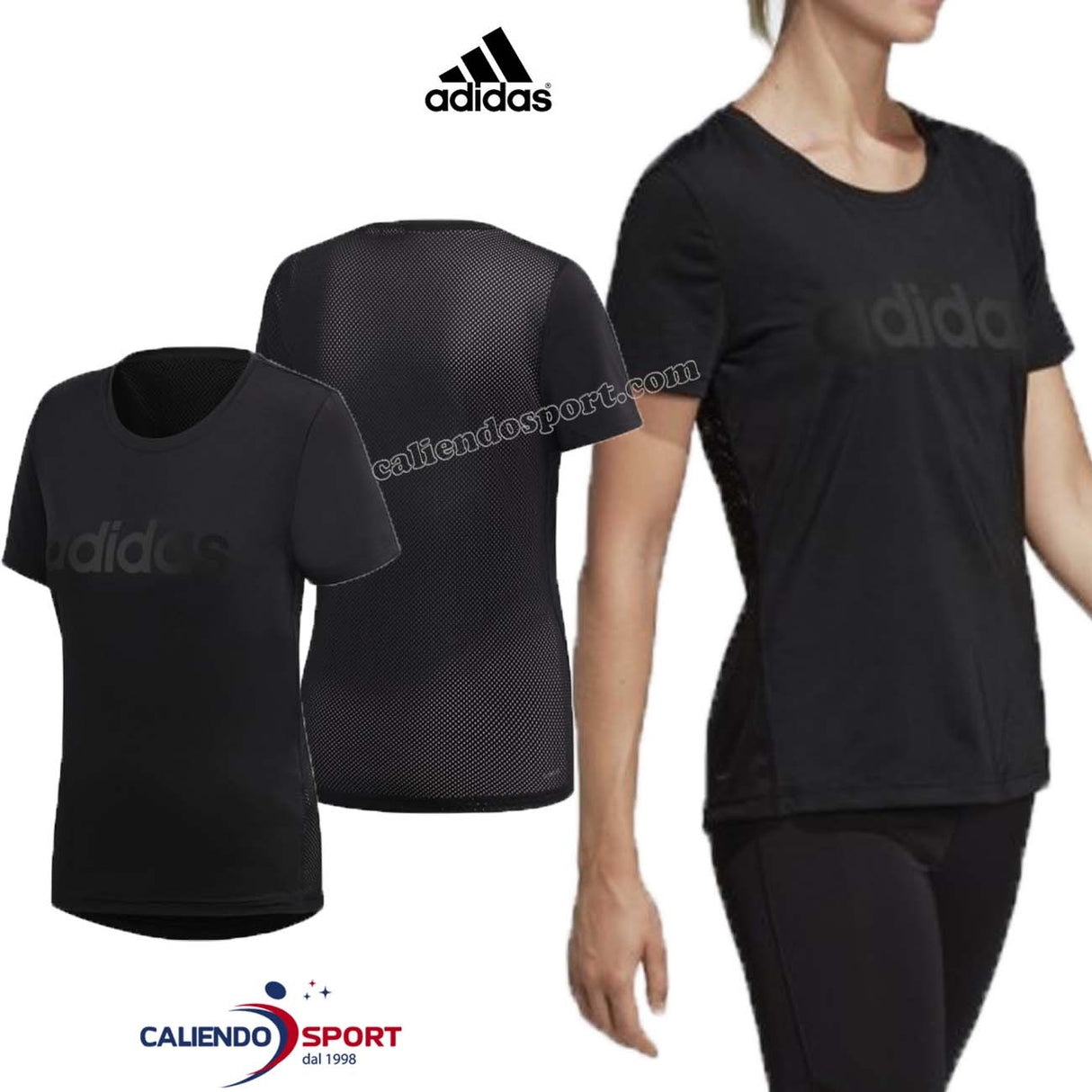 T-SHIRT ADIDAS SPORT CLIMALITE DS8724 NOIR POUR FEMMES
