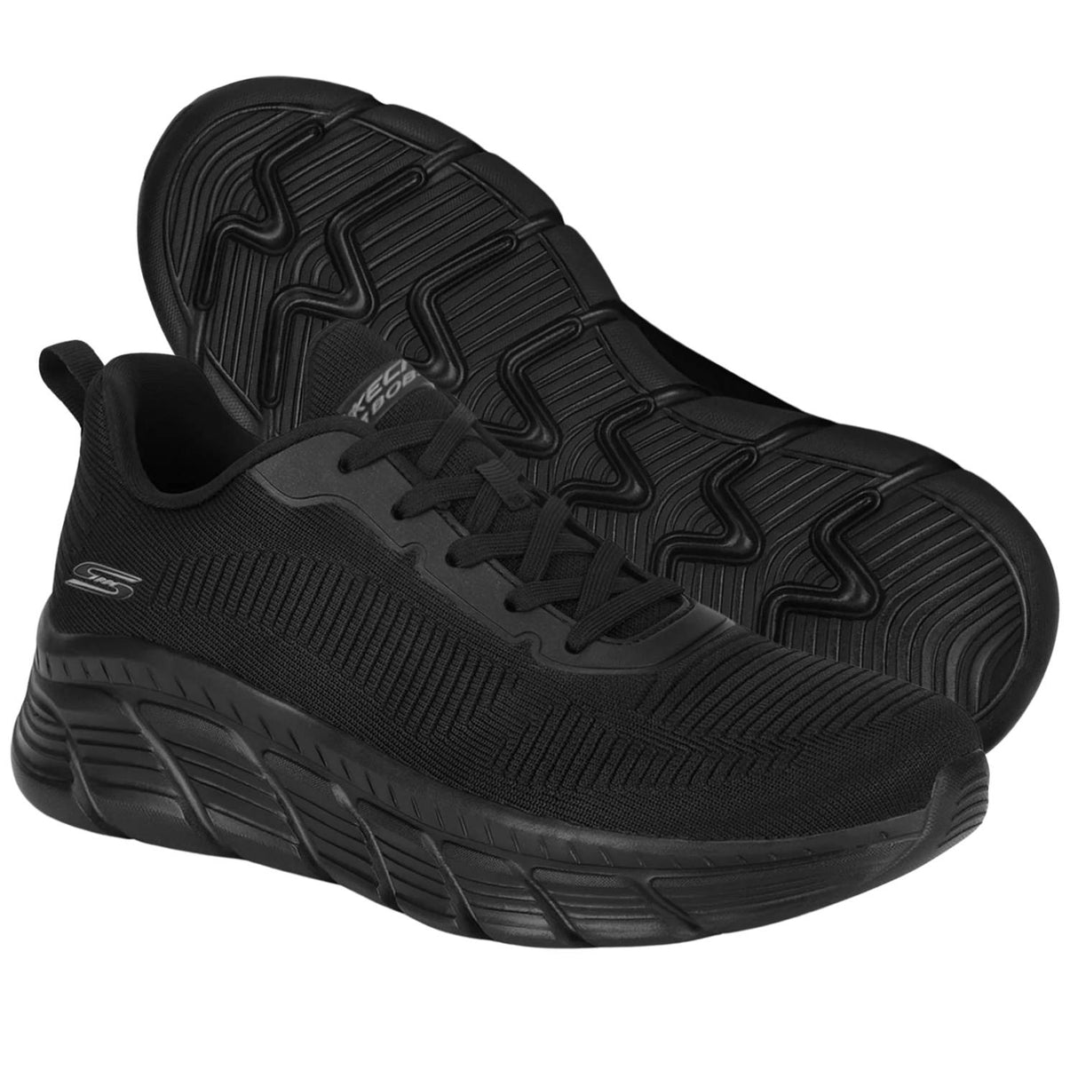 SCARPA DONNA SKECHERS 117385 BBK BOBS ALLEGIANCE OFF WHITE