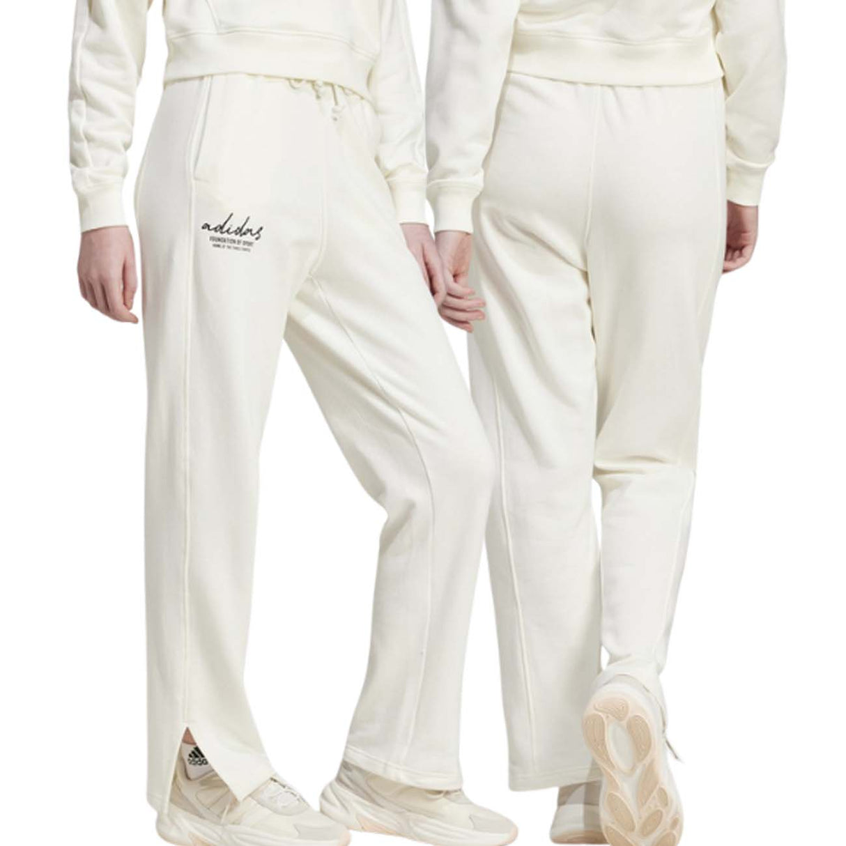 PANTALONE DONNA ADIDAS JI6522 GRAPHIC EMBROIDERY COTONE GARZATO