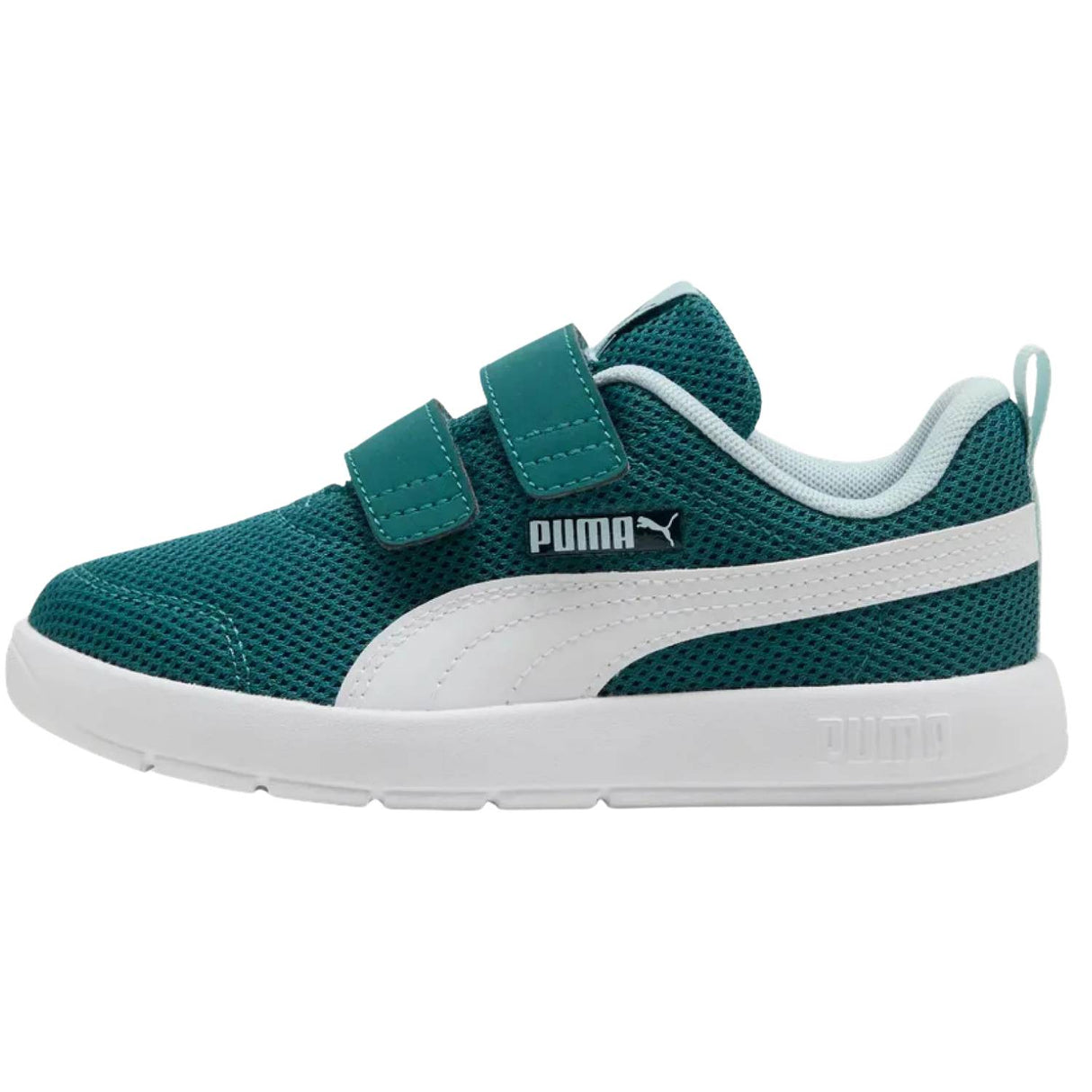 SCARPA RAGAZZI PUMA 398085 18 COURTFLEX V3 STRAPPO VERDE