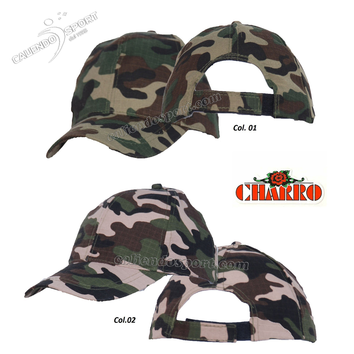 CAPPELLO MIMETICO VISIERA PRECURVATA CHARRO 18675 CAPPELLINO MILITARE BERRETTO UNISEX